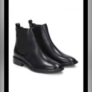 Zara Studded Sole Black Chelsea Ankle Flat Boot | Pull-On, EU 41 / US 10